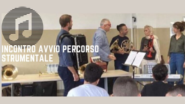 Incontro di avvio del percorso sperimentale di pratica strumentale classi quinte Primaria – 7 novembre 2023