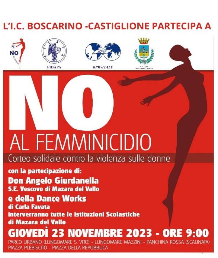 Corteo solidale “No al femminicidio” 23 novembre 2023- Programma