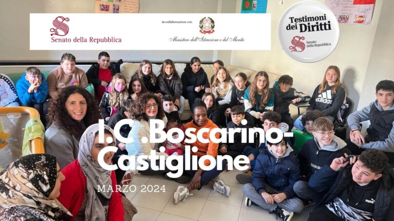 L’I.C. Boscarino – Castiglione per il Concorso “Testimoni dei Diritti”:  visita alla cooperativa sociale ”Vivere con…” ONLUS