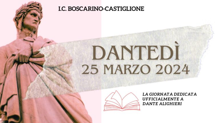 Dantedì 25 marzo 2024 all’IC Boscarino-Castiglione