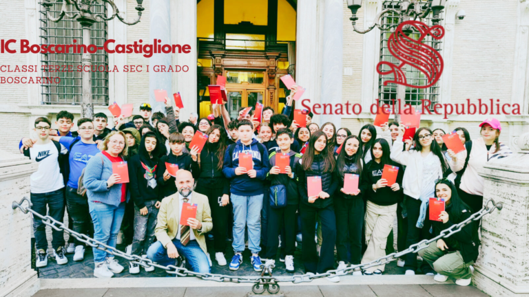 IC Boscarino-Castiglione: le classi Terze della scuola secondaria di I grado al Senato della Repubblica
