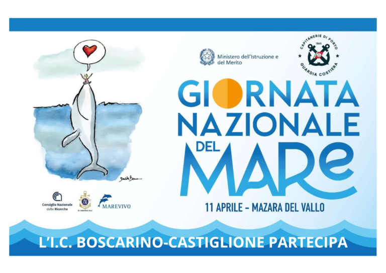 L’IC Boscarino-Castiglione partecipa alla Giornata Nazionale del Mare 11 aprile 2024