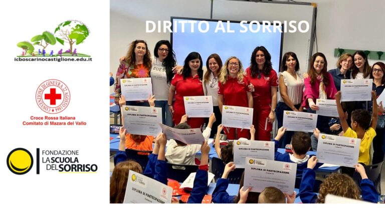 “Diritto al sorriso” all’IC Boscarino-Castiglione_  Croce Rossa Italiana e Fondazione “Scuola del sorriso”