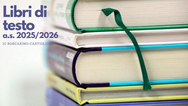 Libri di testo anno scolastico 2025/2026_ IC Boscarino-Castiglione