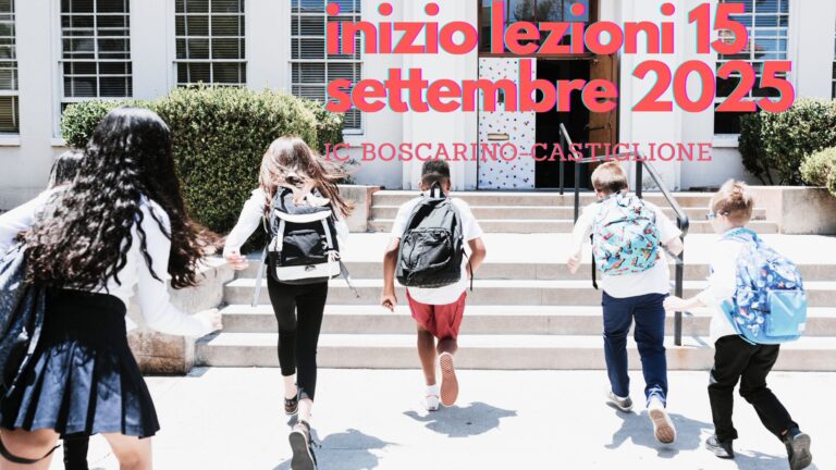 Inizio lezioni 15 settembre 2025_ anno scolastico 2025/2026