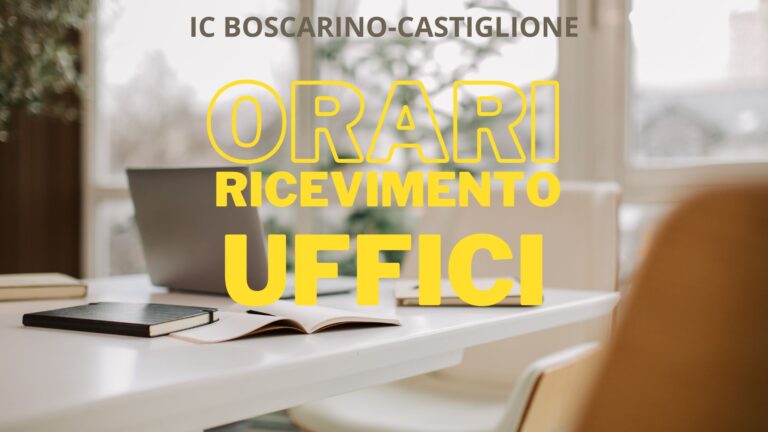 Orari di apertura degli Uffici al pubblico